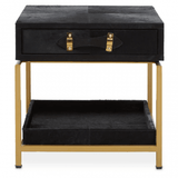 Lancaster Townhouse Hair On Hide Bedside Table