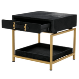 Lancaster Townhouse Hair On Hide Bedside Table