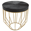 Lancaster Townhouse Hair On Hide Round Side Table