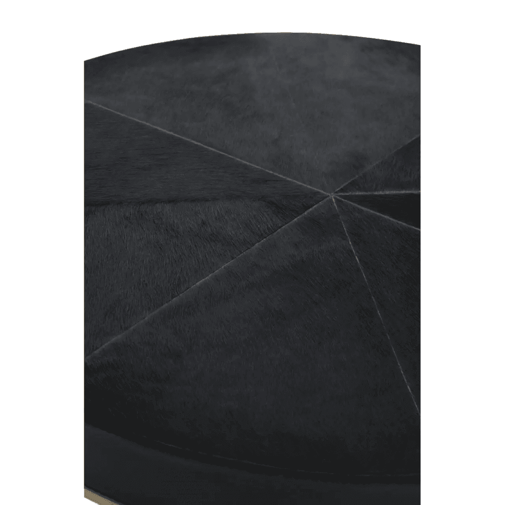 Lancaster Townhouse Hair On Hide Round Side Table