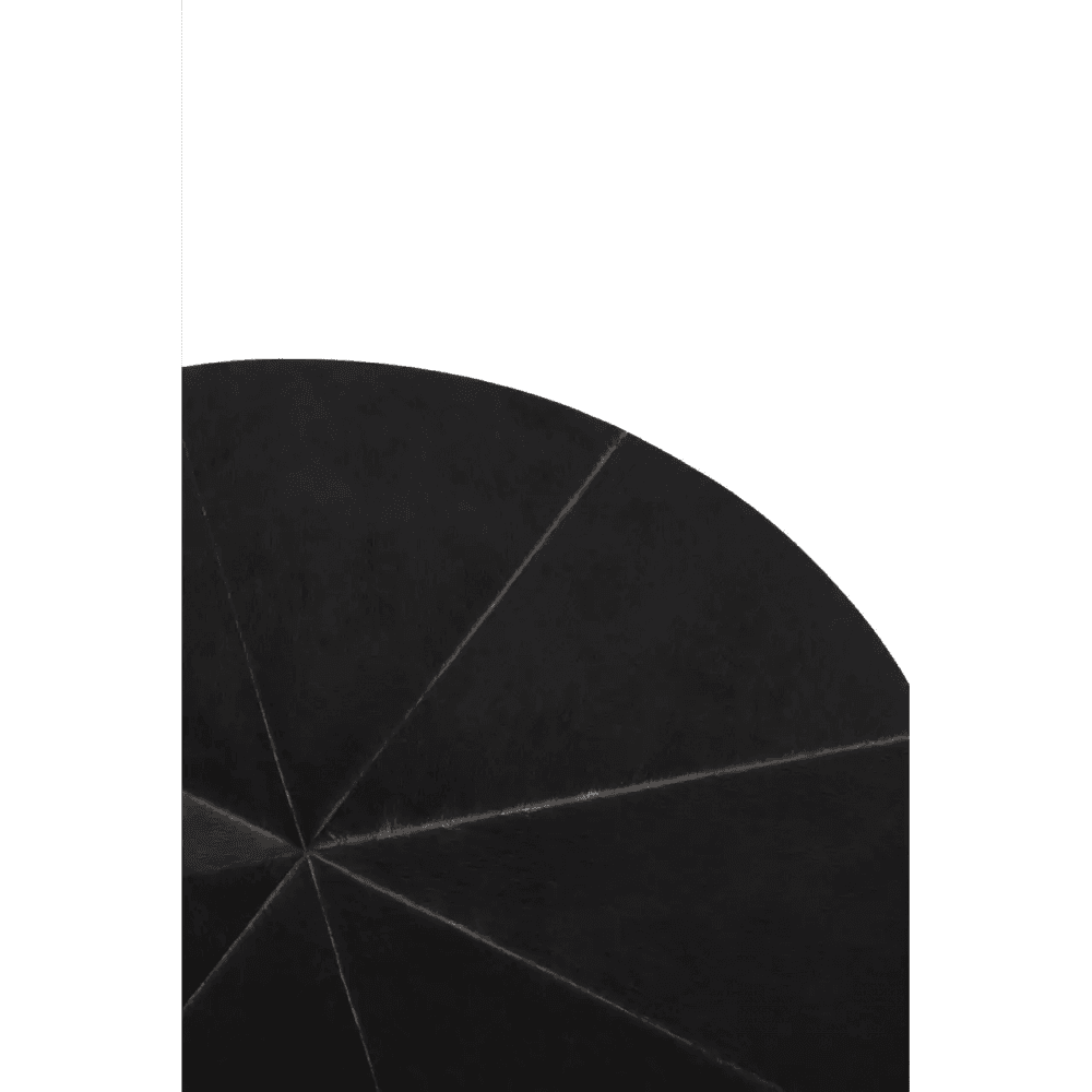Lancaster Townhouse Hair On Hide Round Side Table