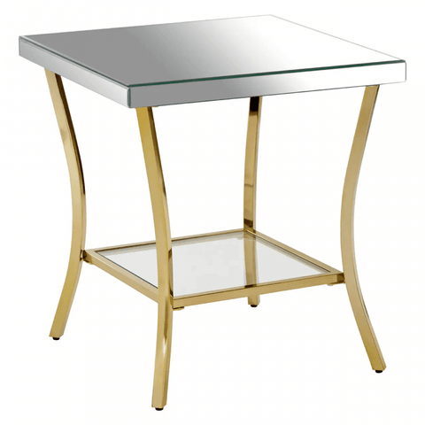 Lancaster Townhouse Silver Mirror Side Table