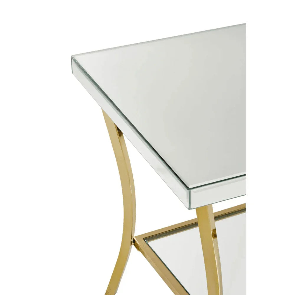 Lancaster Townhouse Silver Mirror Side Table