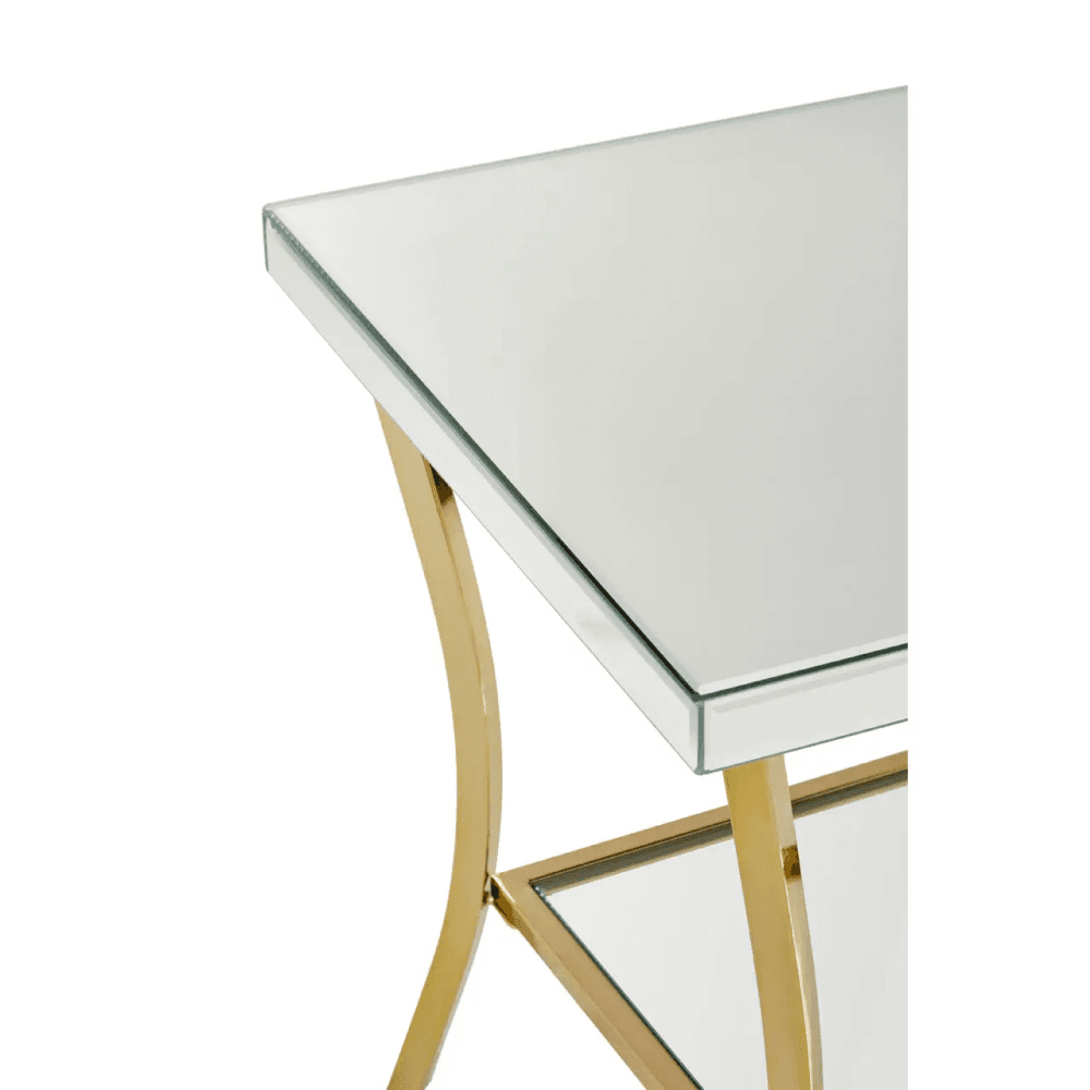 Lancaster Townhouse Silver Mirror Side Table