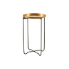 Titan Gold Finish Round Top Side Table