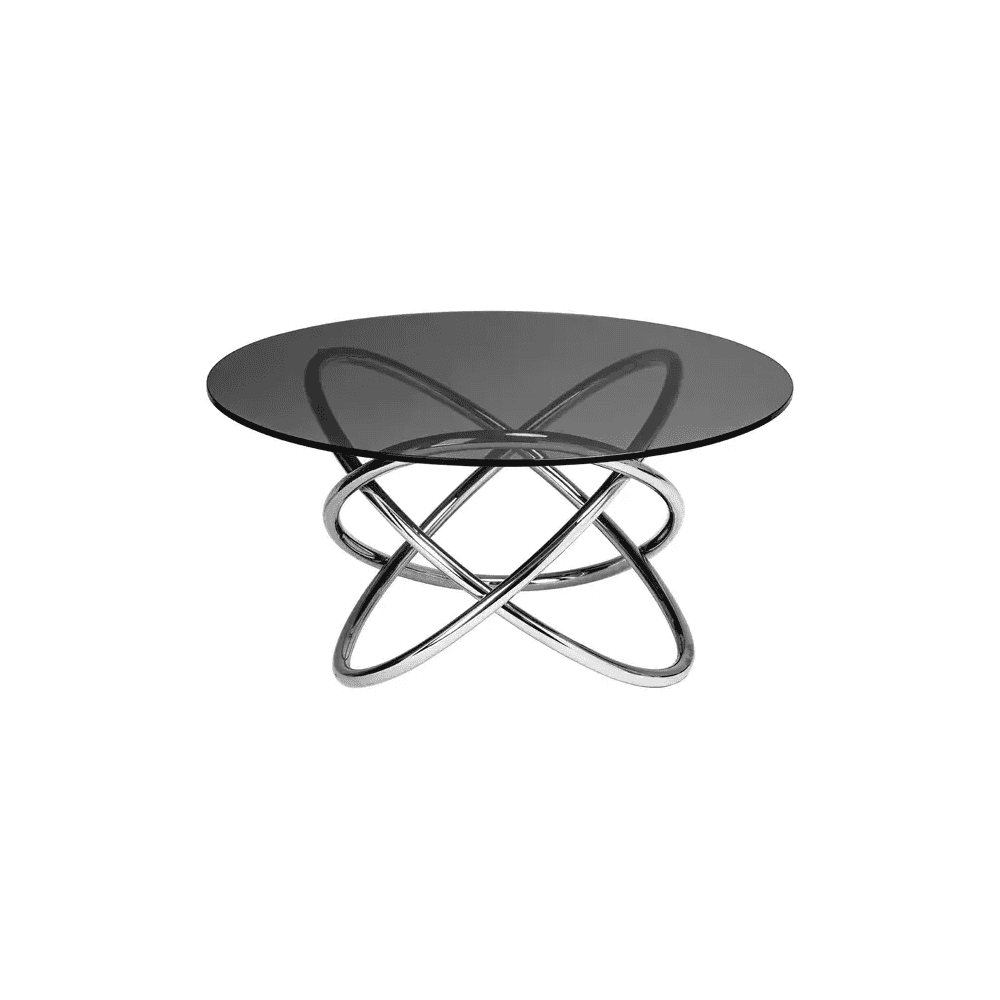Cartel Smoked Glass Top End Table