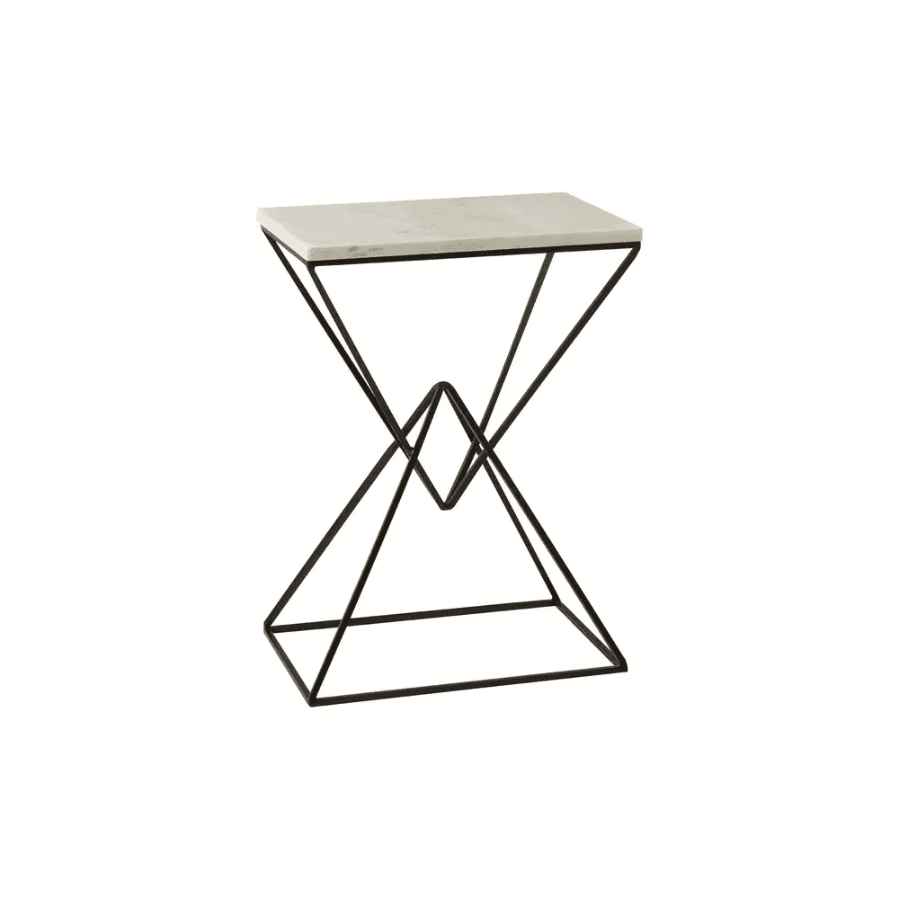 Serenza Marble Top Rectangular Side Table