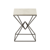 Serenza Marble Top Rectangular Side Table