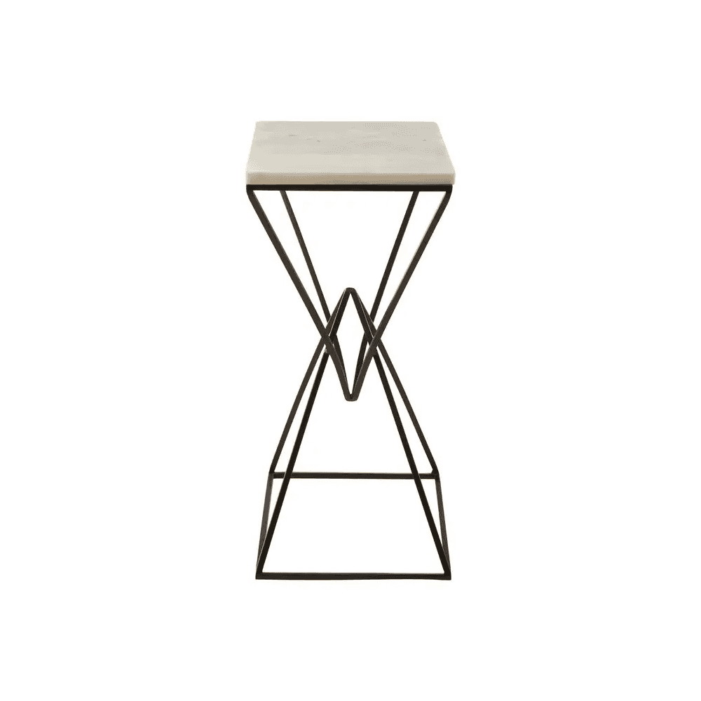 Serenza Marble Top Rectangular Side Table