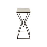 Serenza Marble Top Rectangular Side Table