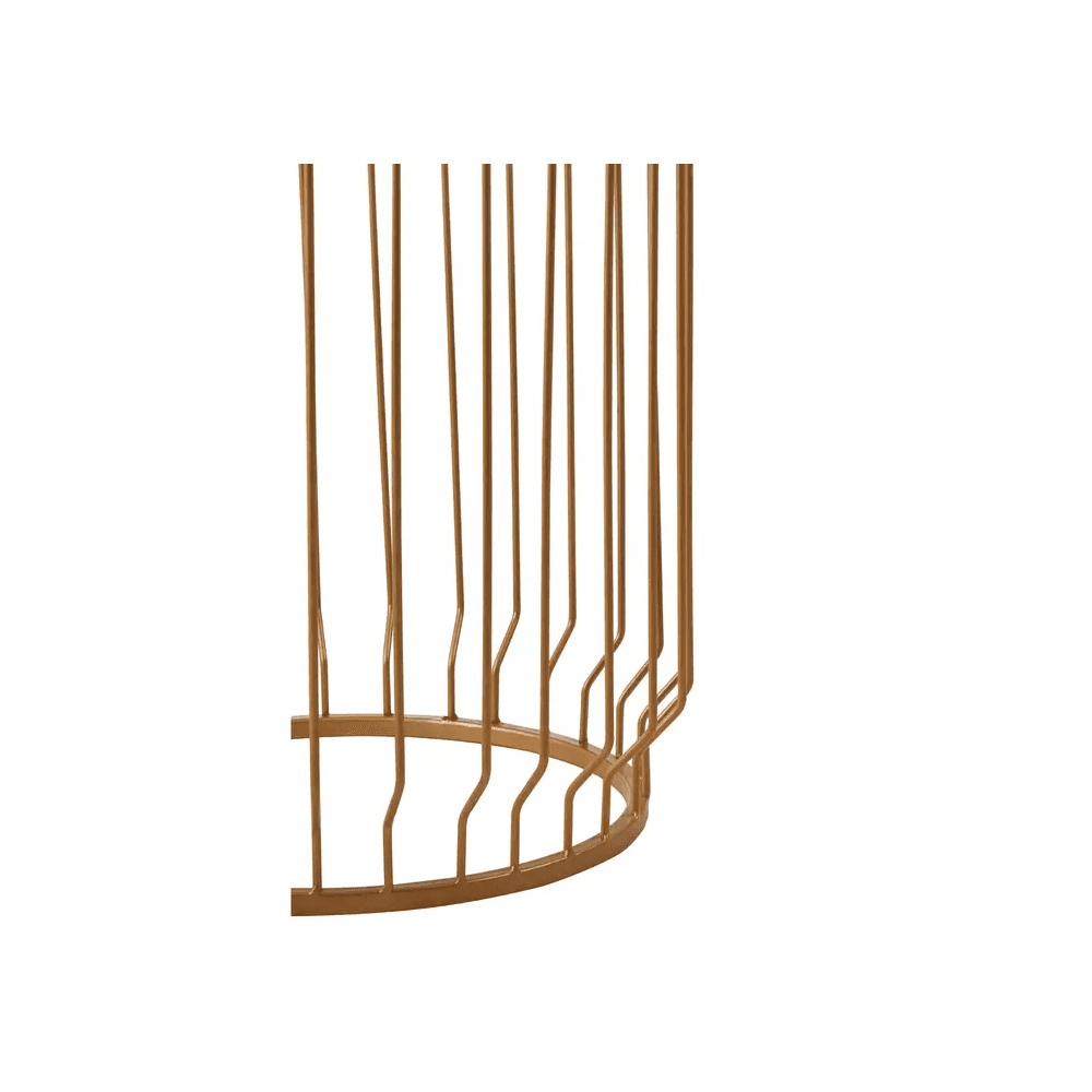 Serenza Marble Round Side Table With Wireframe Base