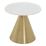 Gisele Table With White Marble Top