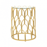 Seraphina Gold Leaf Side Table
