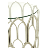 Seraphina Silver Leaf Side Table