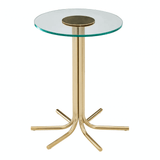 Ashley Side Table With Glass Top