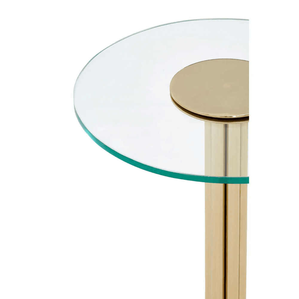 Ashley Side Table With Glass Top