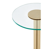 Ashley Side Table With Glass Top