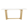 Elara White Marble Dining Table