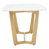 Elara White Marble Dining Table