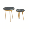 Avery Green Marble Side Table