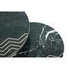Avery Green Marble Side Table