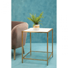 Elysian Glass And Gold Frame Side Table