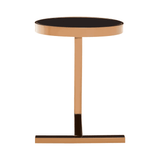 Orion Rose Gold Side Table With T Base