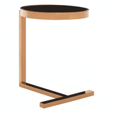 Orion Rose Gold Side Table With T Base