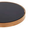 Orion Rose Gold Side Table With T Base