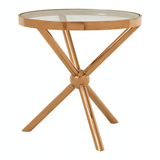 Orion Round Rose Gold Side Table
