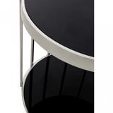 Orion Silver Cage Design Side Table
