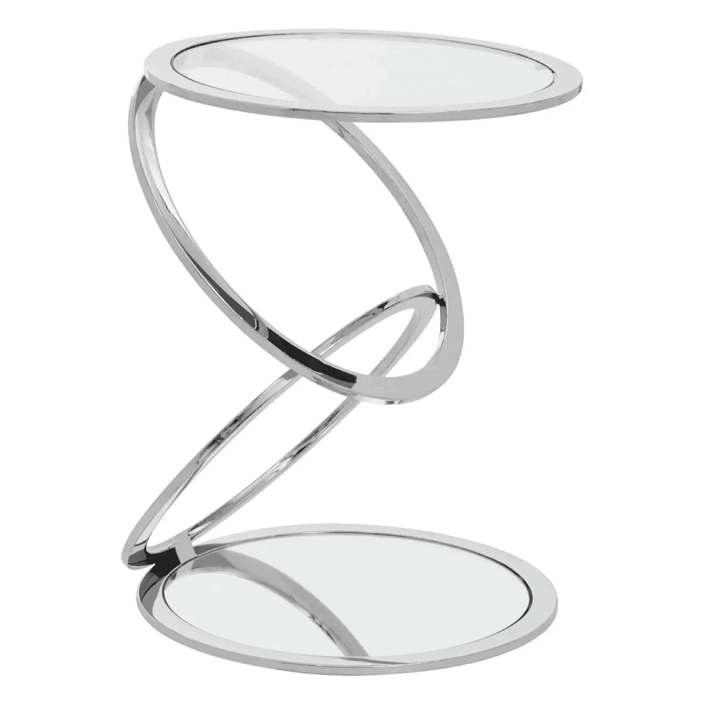 Belmore Clear Glass End Table
