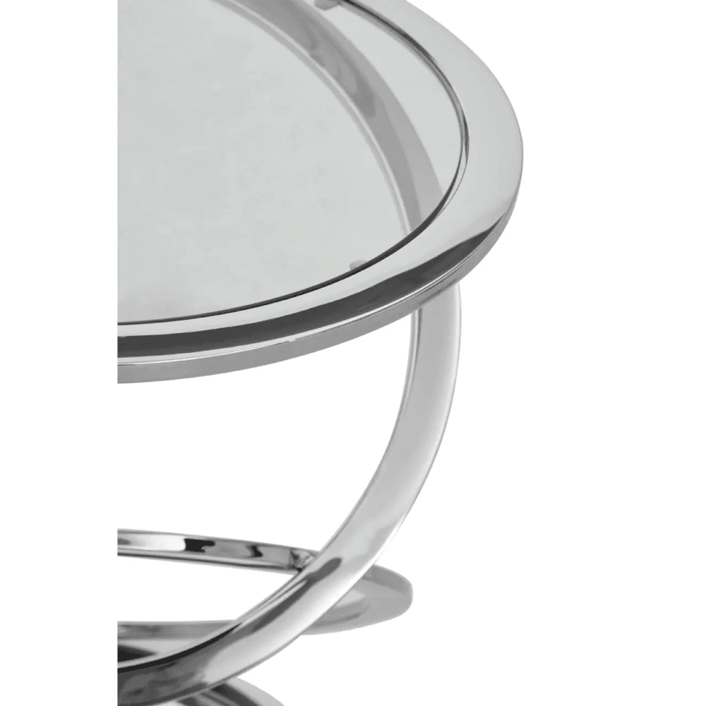 Belmore Clear Glass End Table