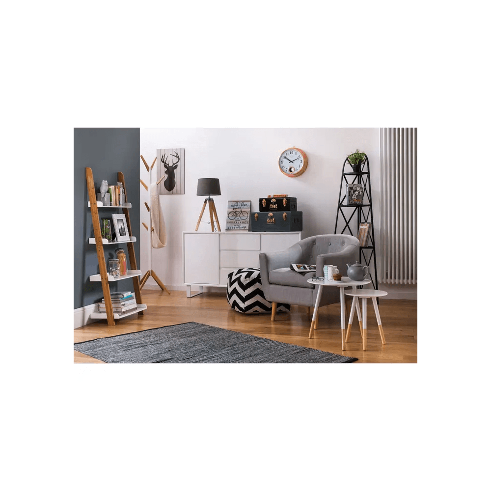 Verona Viborg White Round Side Tables