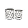 Verona Templar Zinc And Black Iron Tables