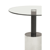 Belmore End Table With Silver Base