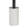 Belmore End Table With Silver Base
