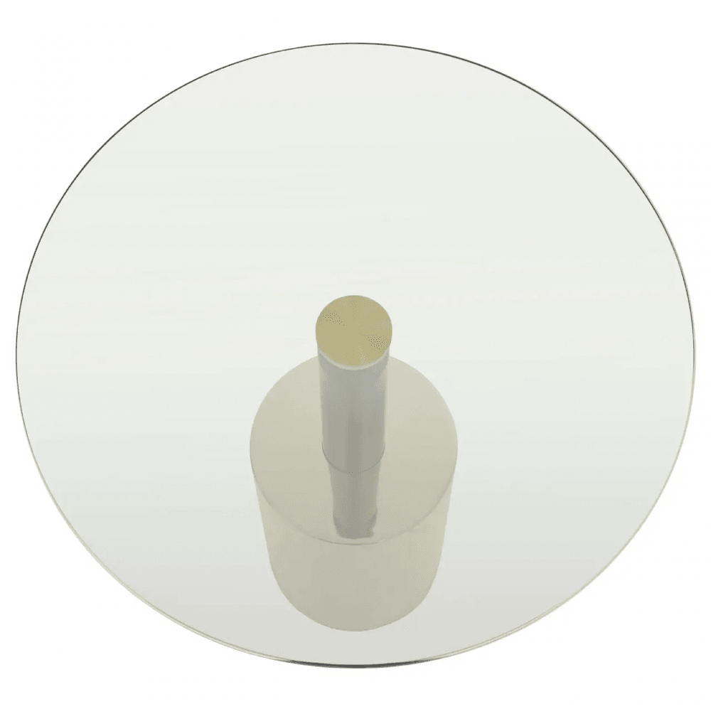 Belmore End Table With Warm Metallic Base