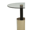 Belmore End Table With Warm Metallic Base