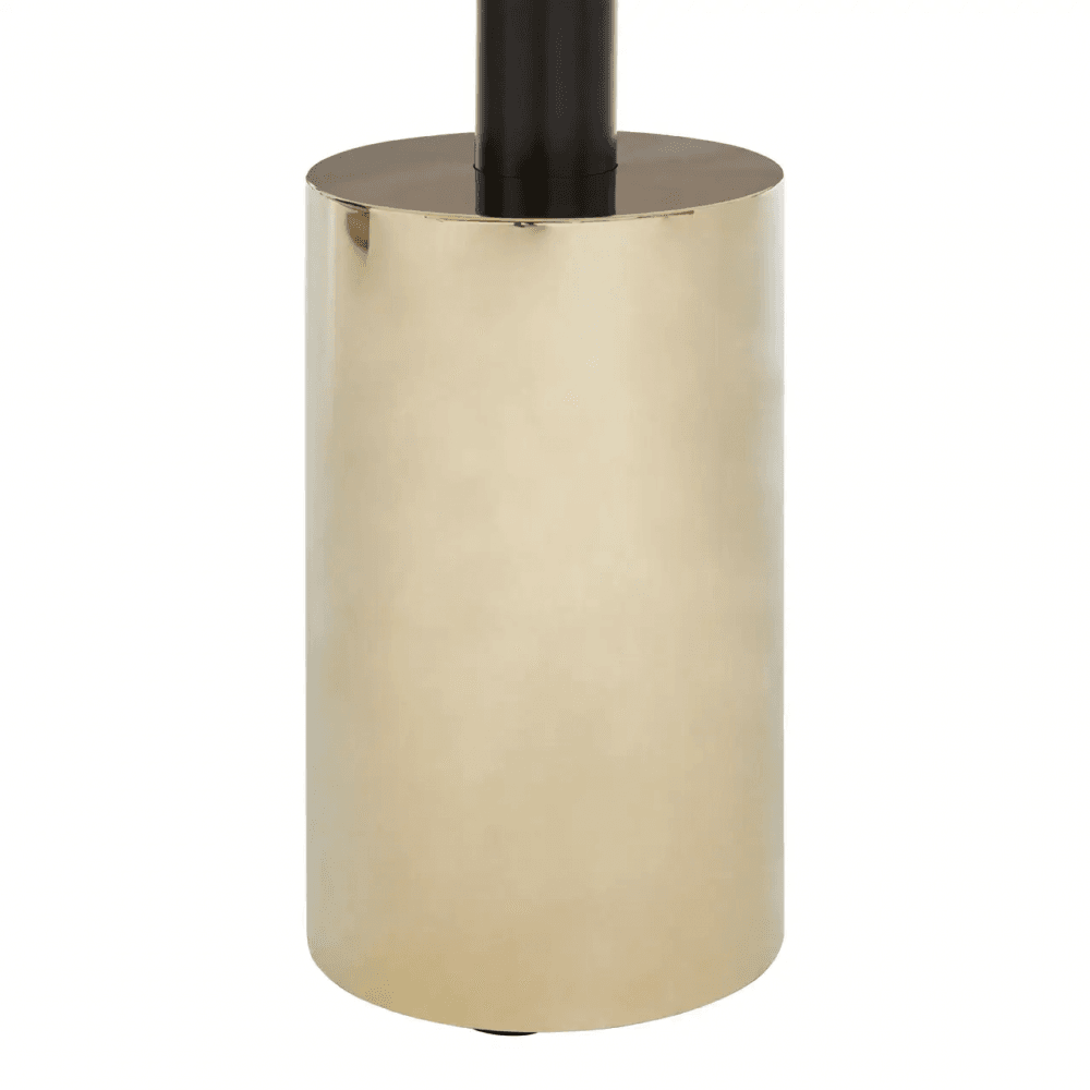 Belmore End Table With Warm Metallic Base