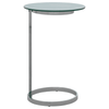 Belmore End Table With White Marble Effect Top