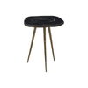 Sterling Side Table With Petrified Wood Top