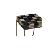 Sterling Side Table With Brass Finish