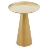 Addison Gold Finish Round Side Table
