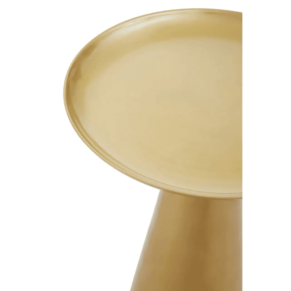 Addison Gold Finish Round Side Table