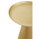 Addison Gold Finish Round Side Table