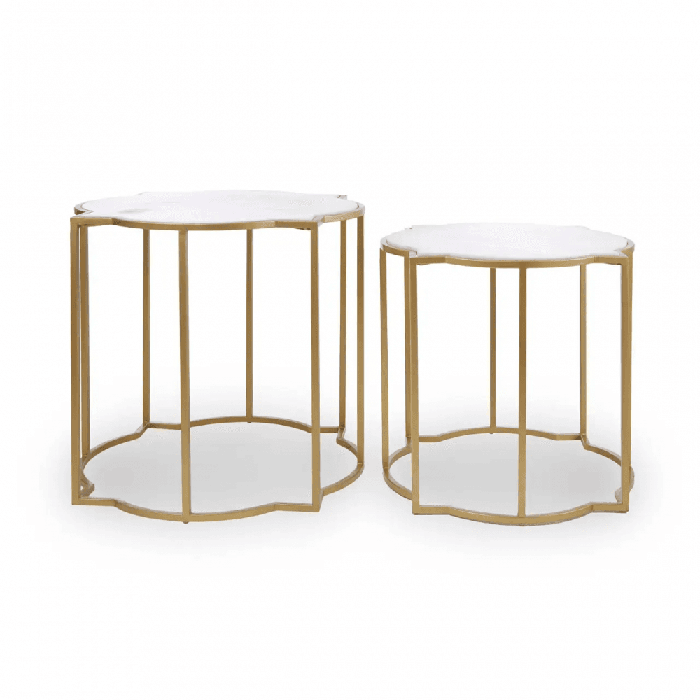 Elsie Set Of 2 Tables With Quatrefoil Top