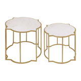 Elsie Set Of 2 Tables With Quatrefoil Top