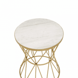 Elsie Side Table With Pinched Base