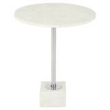 Elsie White Marble Side Table